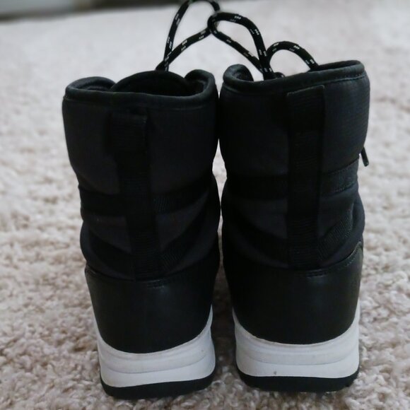 Ice Fields Winter Snow Boots Womens 6 Black Heat-MX Insulation Light Weight Lace - Picture 5 of 11